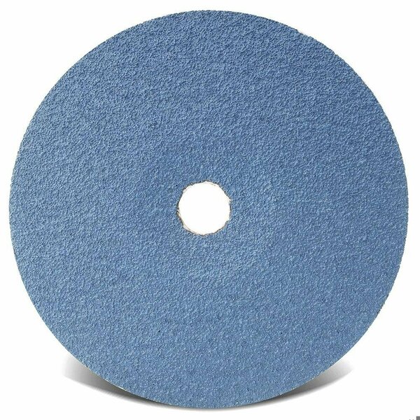 Cgw Abrasives High Performance Standard Coated Abrasive Disc, 7 in Dia, 7/8 in Center Hole, 80 Grit, Fine Grade, Z 48126